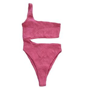 NWT Swim Naked Wardrobe Womens Pink One Piece Swimsuit Medium